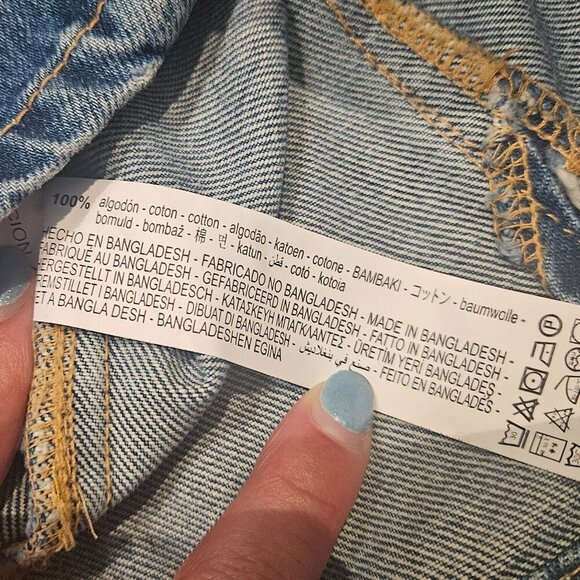 NWT Zara Denim Tank Top XS - Picture 6 of 6